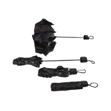 Zwarte Stormparaplu Set - Robuust en Groot Formaat - 4 Stuks - 752g - 90cm Diameter