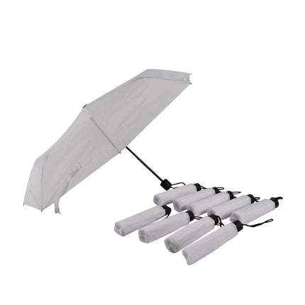 10x Grote Opvouwbare Stormparaplu van Polyester met Aluminium Frame - Wit | 100cm Diameter