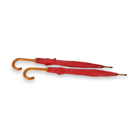 2x | Paraplu | Automatische paraplu | Opvouwbare paraplu | Houten handvat | 89cm*98cm