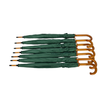 Zevenvoudige bescherming: 7 Automatische Groene Paraplu's - Diameter - 102cm -  Polyester Stormparaplu