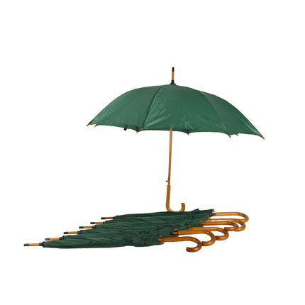 Zevenvoudige bescherming: 7 Automatische Groene Paraplu's - Diameter - 102cm -  Polyester Stormparaplu
