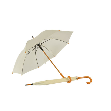2x Degelijke Automatische Opvouwbare Paraplu - Ø98 cm - Unisex - Wit Vanille