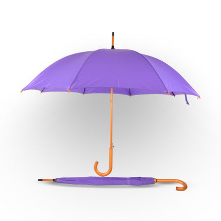 2x | Paraplu | Automatische paraplu | paars | Opvouwbare paraplu | Houten handvat | 89cm*98cm