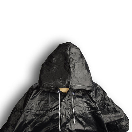 Regenponcho | Zwart | 233g | Unisex | Waterdichte poncho | vierkant& wijd | Regencape | Regenpak | 125cm*98cm