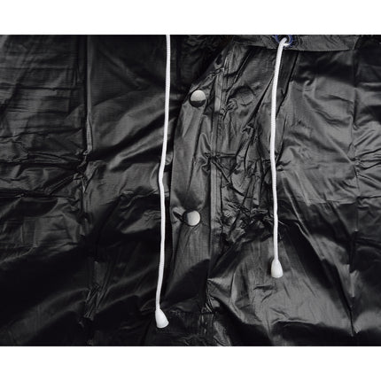 Regenponcho | Zwart | 233g | Unisex | Waterdichte poncho | vierkant& wijd | Regencape | Regenpak | 125cm*98cm