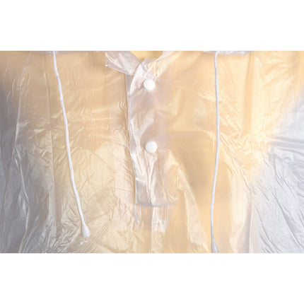 Regenponcho | Transparent | 233g | Unisex | Waterdichte poncho | vierkant& wijd | Regencape | Regenpak | 125cm*101cm