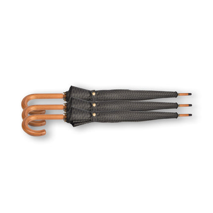 Trotseer de Storm met Stijl: 3-delige Set Zwarte & Donkergroene Stormparaplu's (Ø 102cm) - Lichtgewicht Paraplu's - Duurzame Bescherming