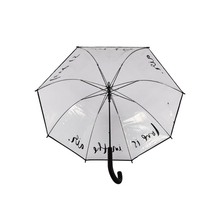 10x Grote Transparant Stormparaplu van Polyester met Aluminium Frame | 85cm Diameter