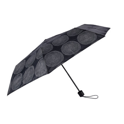 Stevige Grote Paraplu van 100 cm Diameter - Grijs met Grote Ronden - 4 cmx51cm - 8 Ribben - Stevig en Lichtgewicht