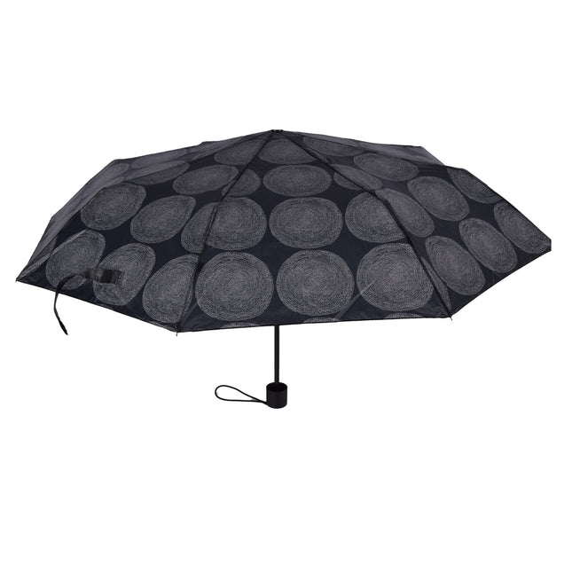 Stevige Grote Paraplu van 100 cm Diameter - Grijs met Grote Ronden - 4 cmx51cm - 8 Ribben - Stevig en Lichtgewicht