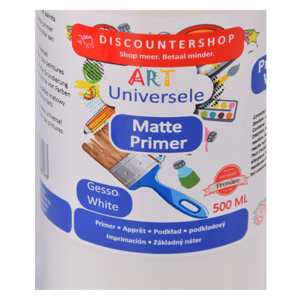 Hoogwaardige Witte Matte Primer - 500g - Perfecte Onderlaag Verf Mat voor Muren, Hout en Metaal