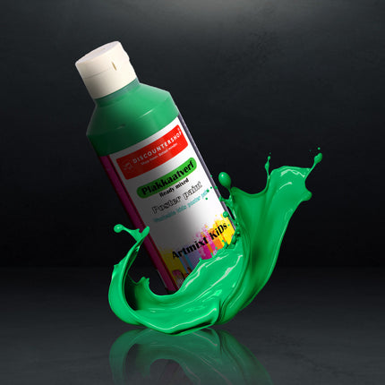 12 stuks x 250ml | Plakkaatverf | Knutselverf | voor kinderen | 98% natuurlijke ingrediënten | 16cm*5cm
