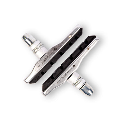  | Remblokken | V-brakes | zwart/zilver | remblokken fiets | 55g | metaal/rubber | Fietsremmen | 7.5cm1.70cm*4cm