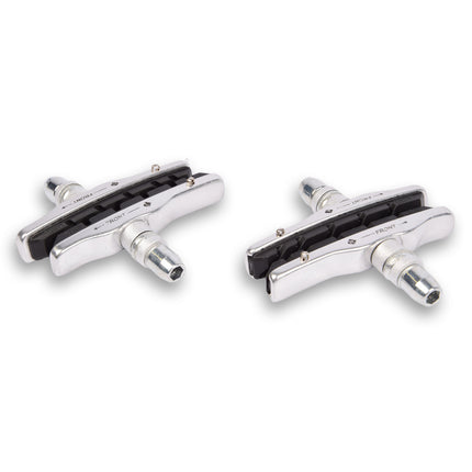 2setsx 2pieces  | Remblokken | V-brakes | zwart/zilver | remblokken fiets | 110g | metaal/rubber | Fietsremmen | 7.5cm1.70cm*4cm