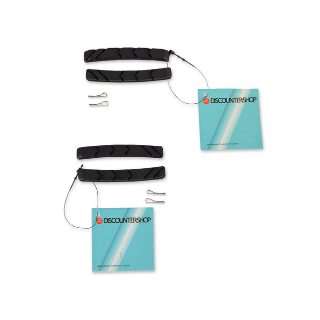 Essentiële Remblokken Fietsset - Zwart & Zilver - Lichtgewicht - 1 cm Breedte - 7.2cm Lengte