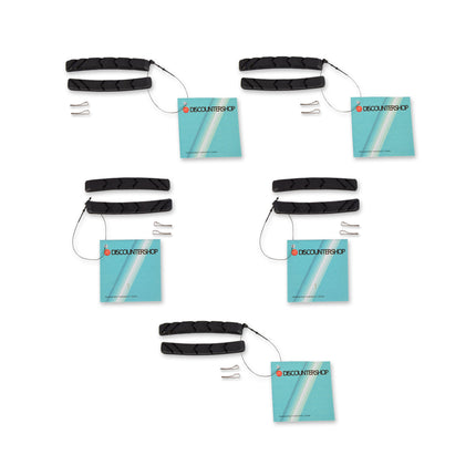 Verbeter je Fietsremmen met deze Remblokkenset - 10 Stuks - Betrouwbare V-Brake Remmen - Zwart & Zilver - Langte: 7.2cm