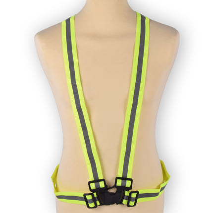 Veiligheidsvest - Fluorescerend, Reflecterend - Set van 3 - Groen - Gemaakt van 100% Polyester - One Size - Lichtgewicht Tops - 280g