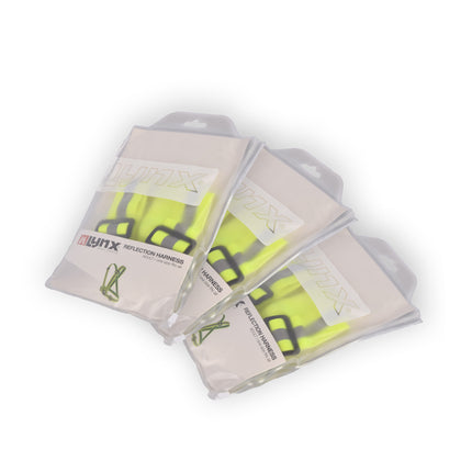 Veiligheidsvest - Fluorescerend, Reflecterend - Set van 3 - Groen - Gemaakt van 100% Polyester - One Size - Lichtgewicht Tops - 280g
