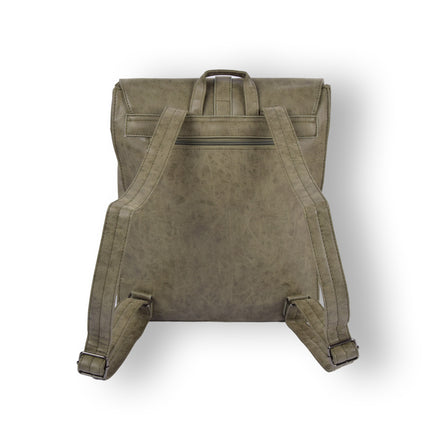 Stijlvolle Olive Rugzak - Enrico Benetti - 10L - Polyester - Outdoor Rugzak - 2 vakken en een vakje is in voorkant met ritssluiting