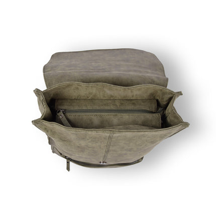 Stijlvolle Olive Rugzak - Enrico Benetti - 10L - Polyester - Outdoor Rugzak - 2 vakken en een vakje is in voorkant met ritssluiting