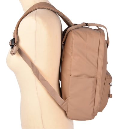 Waterdichte Rugzak 10x38x27cm | Taupe Laptop Rugtas | Schoudertas met 15 inch Laptopvak