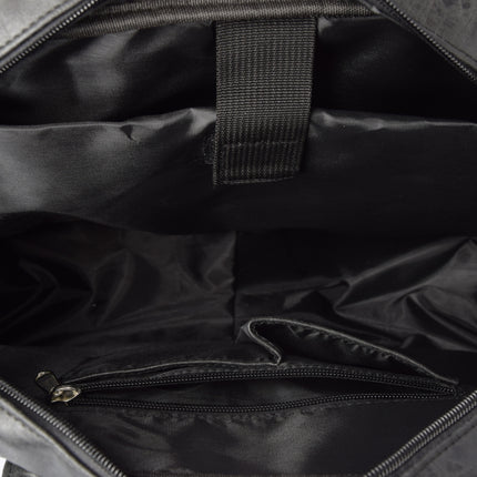 Laptoptas Western Bag - 13 Inch Laptopvak - School & Werk - Hand & Schoudertas - Zwart - Verstelbare en Afneembare Schouderriem - Voor Universiteit & Kantoor - Dames en Heren