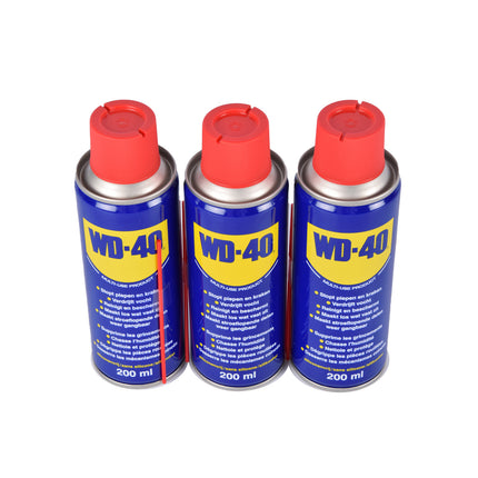 WD-40 Reinigingsspray & Ontvetter - 3 Stuks | Schoonmaakspray & Roestoplosser | 200 ml per Fles | Ideaal voor Ontvetten & Roest Verwijderen