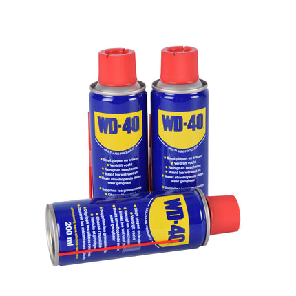 WD-40 Reinigingsspray & Ontvetter - 3 Stuks | Schoonmaakspray & Roestoplosser | 200 ml per Fles | Ideaal voor Ontvetten & Roest Verwijderen