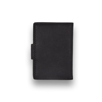Elegante RFID Portemonnee - Zwart - Dames & Heren - 4 East - Compact formaat: 7cm x 1.5cm x 10cm - 14 vakken voor creditcards