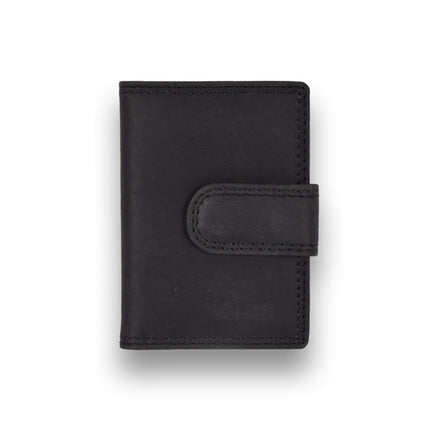Elegante RFID Portemonnee - Zwart - Dames & Heren - 4 East - Compact formaat: 7cm x 1.5cm x 10cm - 14 vakken voor creditcards