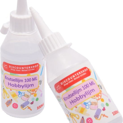 2x Knutsellijm 100ml - Knutsellijm - Lijm - All purpose glue - Glue - Kinderlijm - Knutselen - Goedkope knutsellijm 