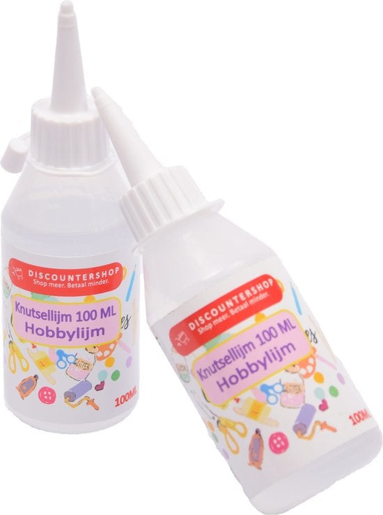 2x Knutsellijm 100ml - Knutsellijm - Lijm - All purpose glue - Glue - Kinderlijm - Knutselen - Goedkope knutsellijm 