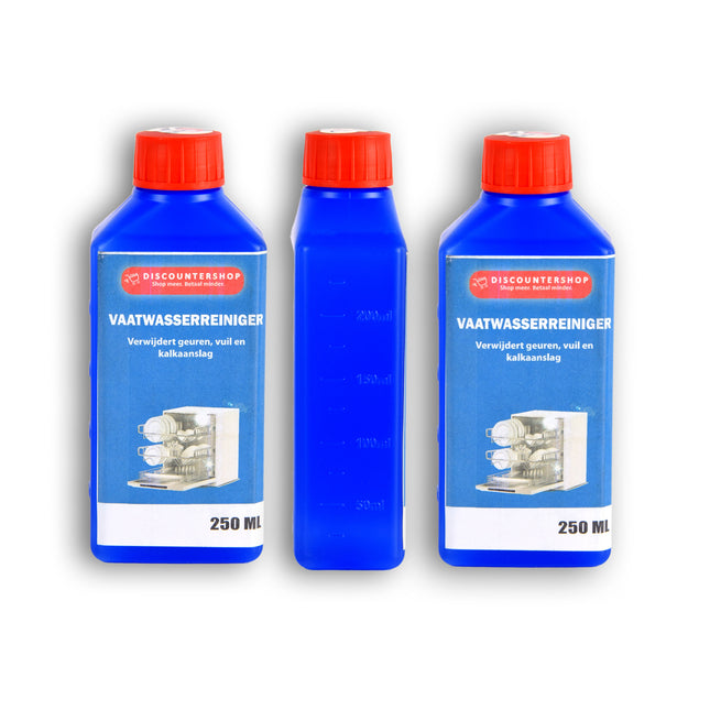 3x | Vaatwasserreiniger | Vaatwasser | Vaatwasser reinigen | 250ml | Reiniger | Schoonmaakmiddel | 6cm*4cm*15.5cm