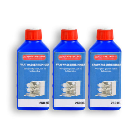 3x | Vaatwasserreiniger | Vaatwasser | Vaatwasser reinigen | 250ml | Reiniger | Schoonmaakmiddel | 6cm*4cm*15.5cm