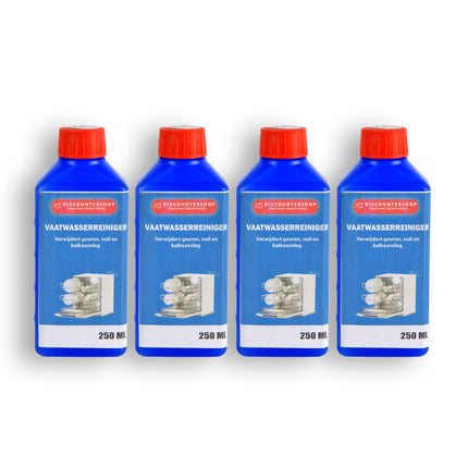 4 stuksx250ml | Vaatwasserreiniger | Vaatwasser | Vaatwasser reinigen | 250ml | Reiniger | Schoonmaakmiddel | 6cm*4cm*15.5cm