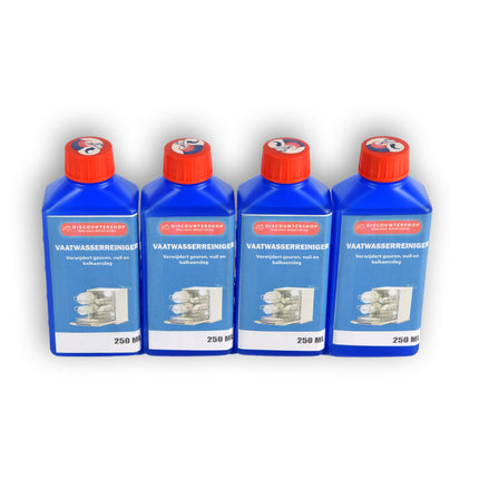 4 stuksx250ml | Vaatwasserreiniger | Vaatwasser | Vaatwasser reinigen | 250ml | Reiniger | Schoonmaakmiddel | 6cm*4cm*15.5cm