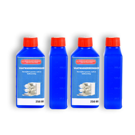 4 stuksx250ml | Vaatwasserreiniger | Vaatwasser | Vaatwasser reinigen | 250ml | Reiniger | Schoonmaakmiddel | 6cm*4cm*15.5cm