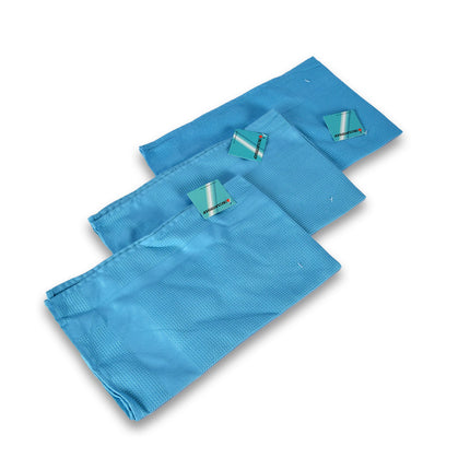 Poetsdoek | Microvezeldoek | blauw  | Schoonmaakdoekjes | 100% streepvrij | polyester | 42cm*68cm 