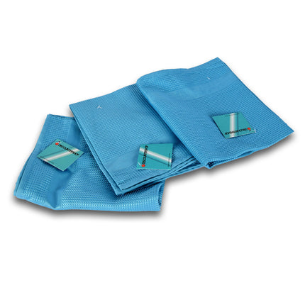 Poetsdoek | Microvezeldoek | blauw  | Schoonmaakdoekjes | 100% streepvrij | polyester | 42cm*68cm 