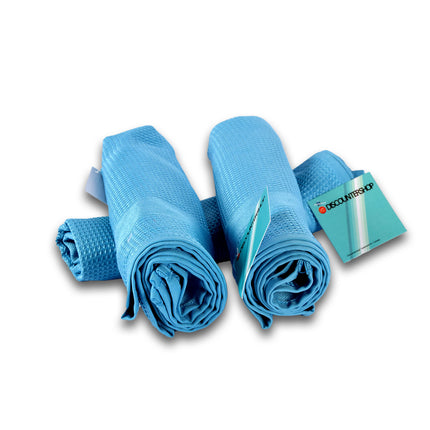 Poetsdoek | Microvezeldoek | blauw  | Schoonmaakdoekjes | 100% streepvrij | polyester | 42cm*68cm 