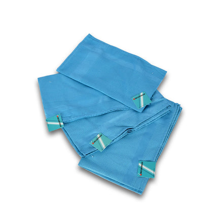 Poetsdoek | Microvezeldoek | schoonmaakdoekjes | 100% streepvrij | blauw | opblinkdoek voor glas | 42cm*68cm
