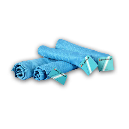Poetsdoek | Microvezeldoek | schoonmaakdoekjes | 100% streepvrij | blauw | opblinkdoek voor glas | 42cm*68cm