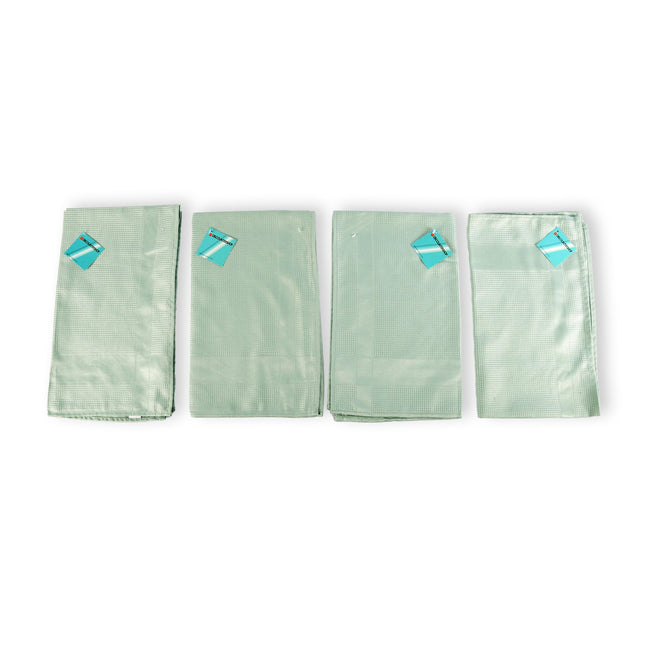 4 stuks - Glazendoek in Groen | Hoogwaardige Polierdoek en Poleerdoek - Glasdoek Spiegelau | 67cm x 41cm