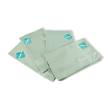 4 stuks - Glazendoek in Groen | Hoogwaardige Polierdoek en Poleerdoek - Glasdoek Spiegelau | 67cm x 41cm