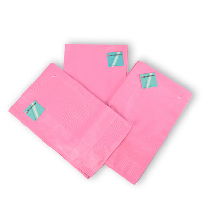 3 stuks - Glazendoek in Roze | Hoogwaardige Polierdoek en Poleerdoek - Glasdoek Spiegelau | 67cm x 41cm