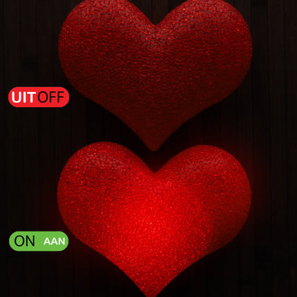 Led Lamp Hartvorm - Kleurrijk Nachtlampje voor Thuis, Bar & Café | Valentijnsdag, Bruiloft & Feestdecoratie | LED Tafellamp