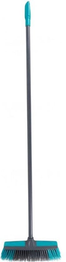 Luxe Bezem | Binnen- En Buitenbezem 130 X 33 Cm Grijs/blauw