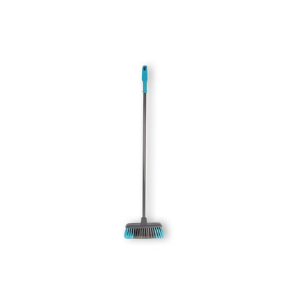 Hoogwaardige Kunststof Binnenbezem - Stoffer en blik - Geschikt voor Laminaat, PVC en Gietvloeren - Steellengte 90 cm - Gewicht 1.7 kg