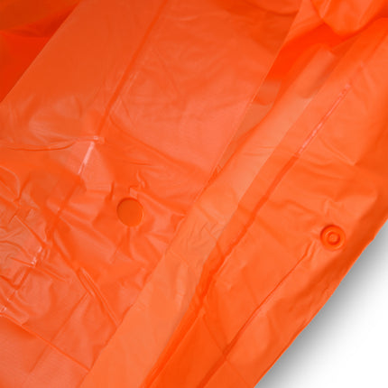 Regenponcho | Oranje | 233g | Unisex | Waterdichte poncho | vierkant& wijd | Regencape | Regenpak | 125cm*98cm