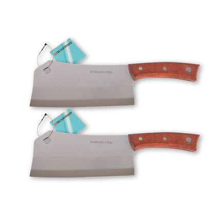 Moderne Keukenhakmes en Koksmes Set - 31cmx8cm - Stijlvolle Toevoeging aan je Keukengereedschap - 2 stuks 